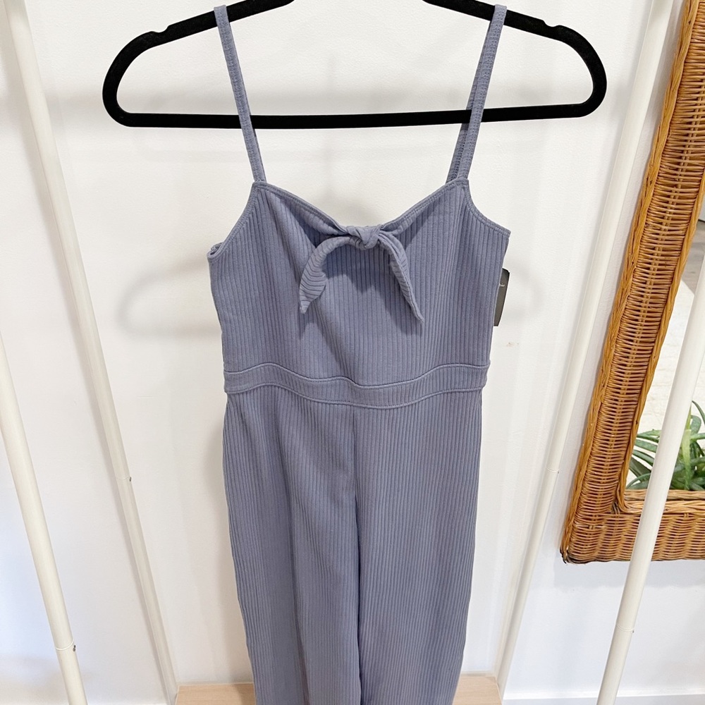Abercrombie Ribbed Tie Front Jumpsuit - S Petite